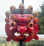 Mahakala Mask in Red