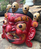 Mahakala Mask in Red