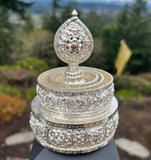 Charming Silver Mandala