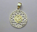 Om with Flower of Life Pendant #3