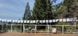 Fair Trade White Prayer Flag #38