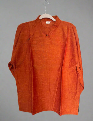 Tibetan Shirt: Orange #28ན