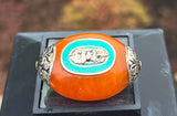 Copal Resin bead with Vajra