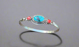 Turquoise Silver Bracelet #7