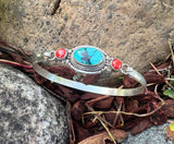 Turquoise Silver Bracelet #7