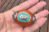 Copal Resin bead with Vajra