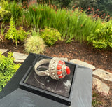 Coral Oval Ring #19