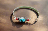 Turquoise Silver Bracelet #7