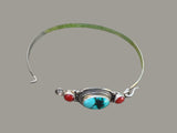 Turquoise Silver Bracelet #7