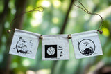 Om Flag Raw Silk