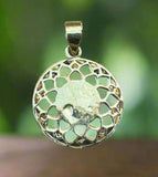 Om with Flower of Life Pendant #3