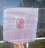 Fair Trade White Prayer Flag #38