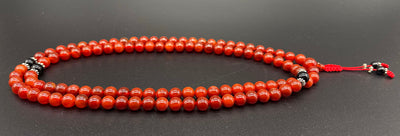 Carnelian with Onyx Spacer Beads  #14