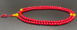 Dyed Coral Mala #36