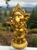 Standing Ganesha With Flute11800