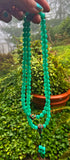 Green Chalcedony Mala #7
