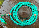 Green Chalcedony Mala #7