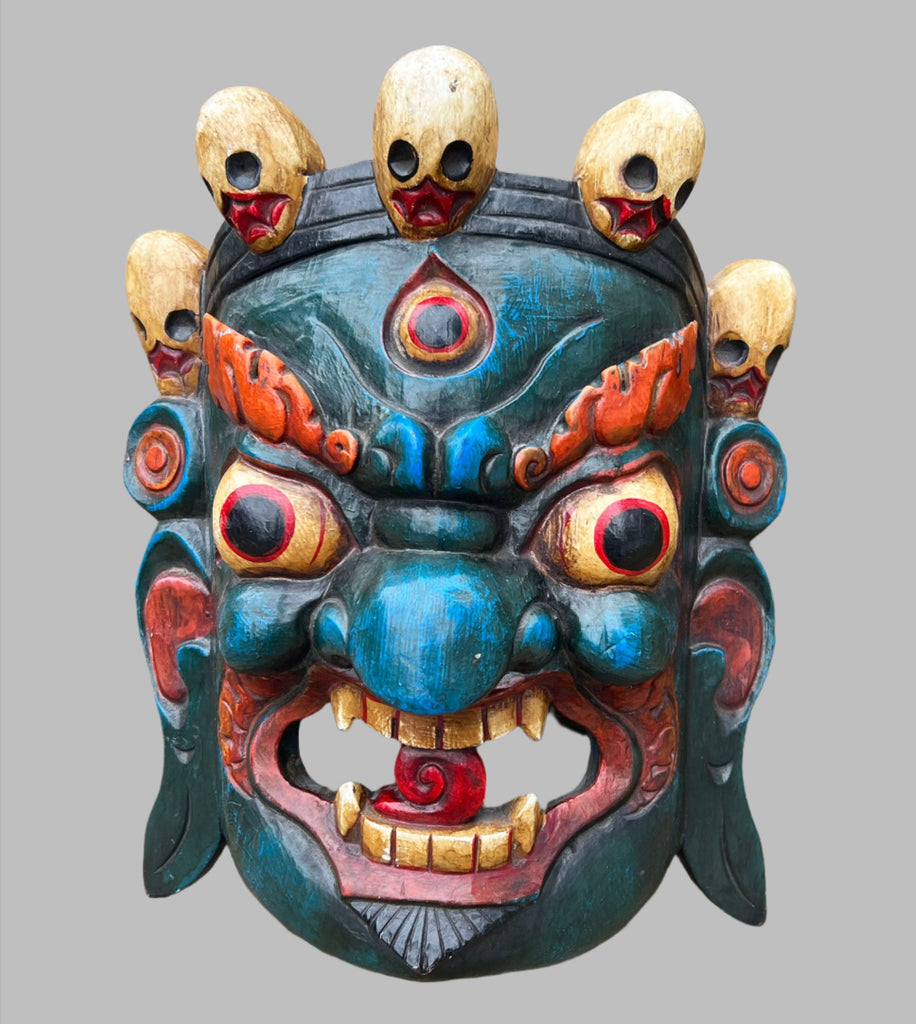 Mahakala Mask in Green
