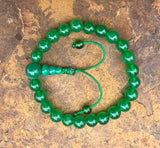 Green Agate Stone Wrist Mala #4