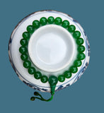 Green Agate Stone Wrist Mala #4