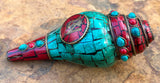 Colorful Om Conch
