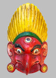Garuda Wooden Mask in Red