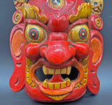 Red Mahakala Mask