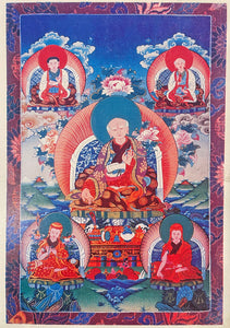 Five Forefathers of Sakyapa Art Card