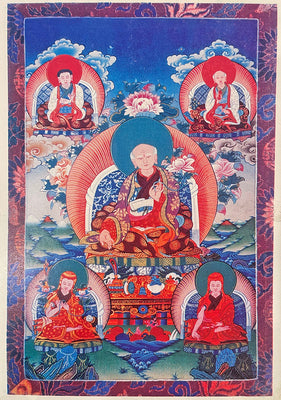 Five Forefathers of Sakyapa Art Card
