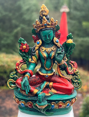 Green Tara Statue