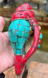 Inlaid Gemstone Conch