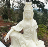 White Resin Kwan Yin/ Quan kinY8071
