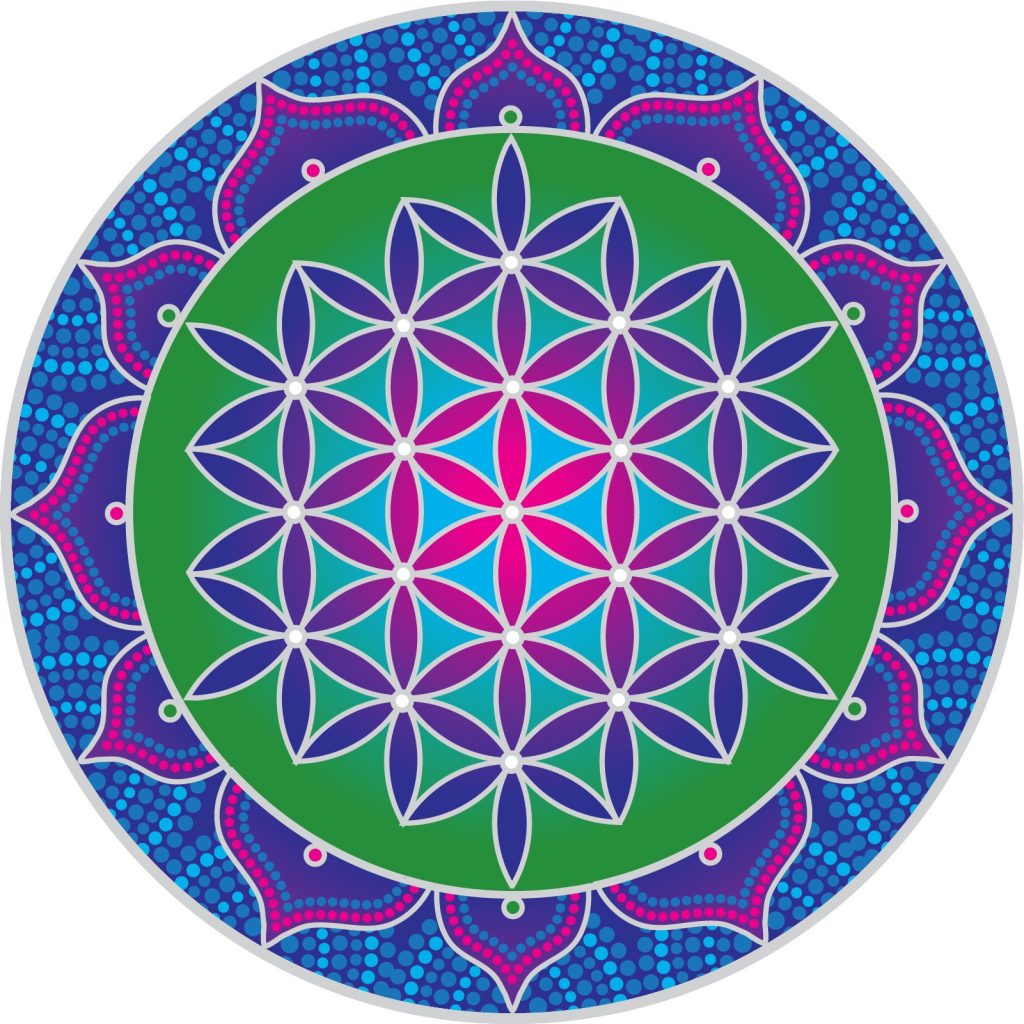 Sacred Flower of Life Mandala Decal #11