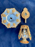 Gold Silver Plated Copper Long Life Vase / Tsebum #3