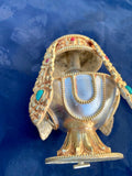 Gold Silver Plated Copper Long Life Vase / Tsebum #3