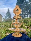 Gold Silver Plated Copper Long Life Vase / Tsebum #3