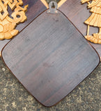 Eight auspicious symbol wood hanging