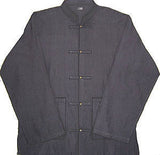 Tibetan Elegant Raw ནCotton Shirt : Black #9