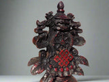 Antiqued 8 Auspicious Symbols Resin Torma #24