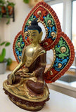 Buddha Statue with Backrest