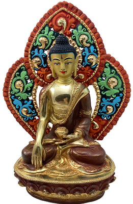 Buddha Statue with Backrest