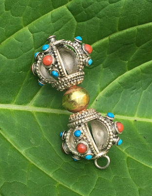 Jeweled Silver Dorje # 6