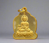 Medicine Buddha Gold Pendant #10