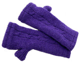Fingerless Glove in Purple
