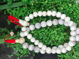 Lotus Seed Wrist Mala with Red Cord #23