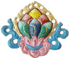 Flaming 3 Jewels Plaque #1