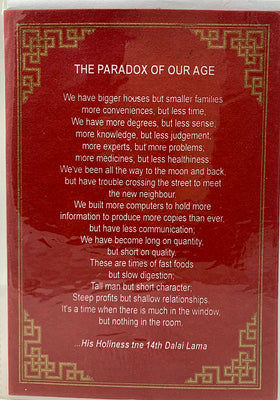 Paradox of Our Age Card # 8