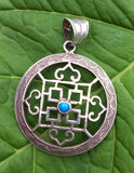 Silver Mandala Pendant #8