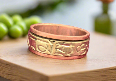 Copper Spinner Ring
