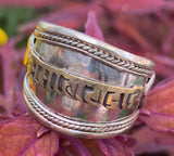 Adjustable Mantra Ring #27